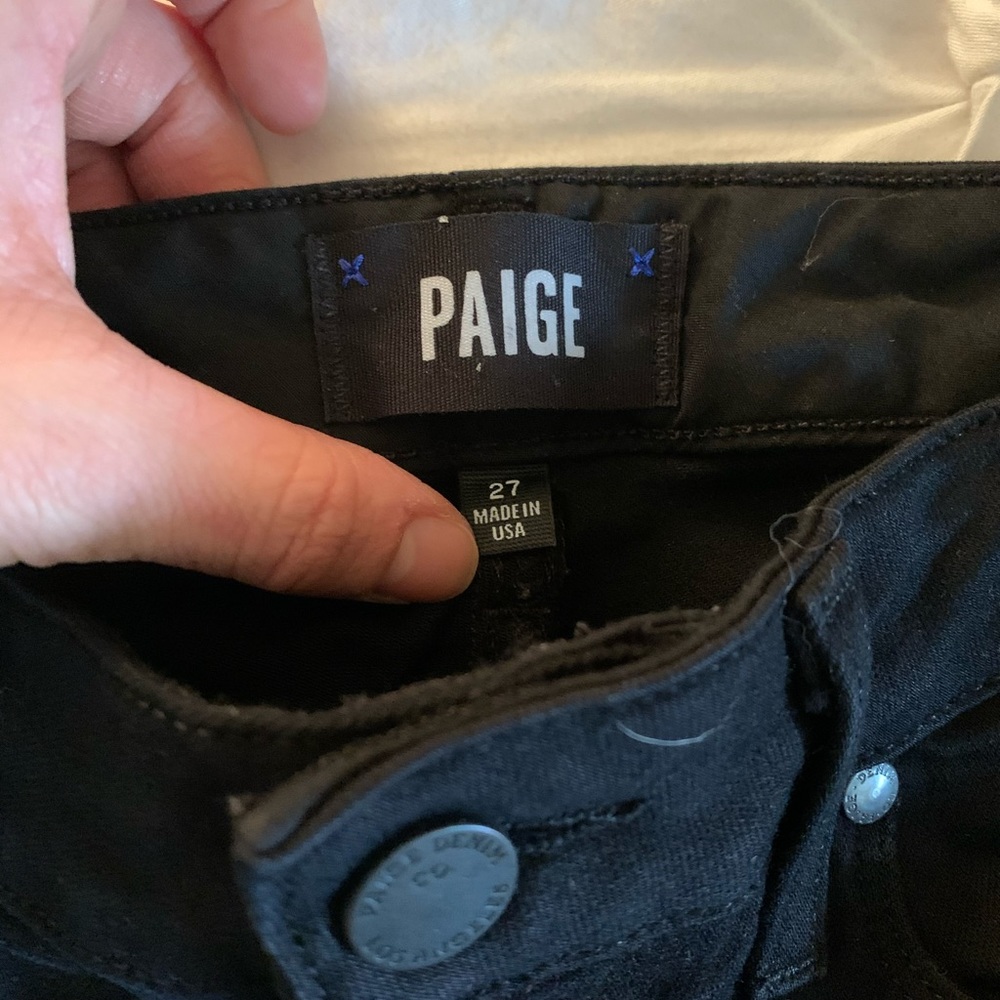 Paige Black Skinny Jean - Picture 5 of 5